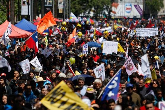Las movilizaciones y los paros frecuentes en Chile