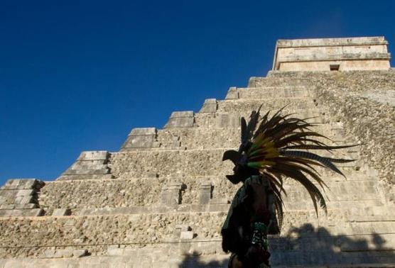 Pirámide de Kukulkán en el estado de Yucatán, en México