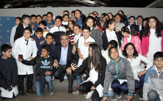 Estudiantes de la escuela Ciudadela fueron recibidos por el intendente Alfaro