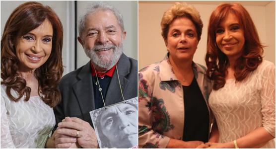 Con Lula pidiendo por Milagro Sala y Dilma
