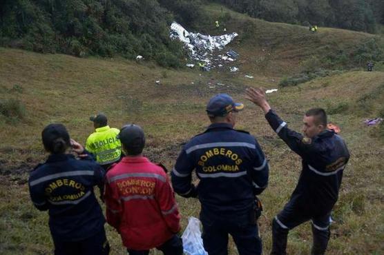 El avión siniestrado en las cercanías de Medellín