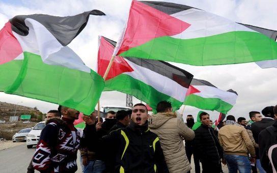 La alegría de los palestinos ayer