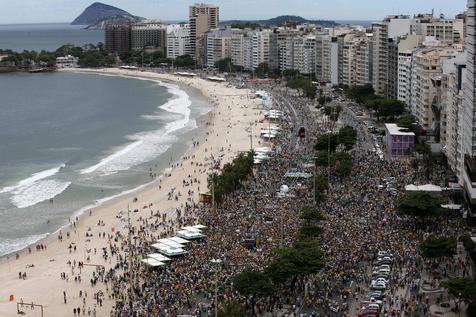 Las muy concurridas playas de Rio