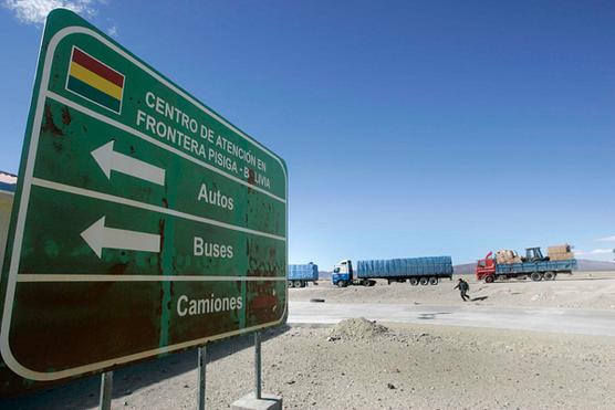 Linea fronteriza entre Bolivia y Chile