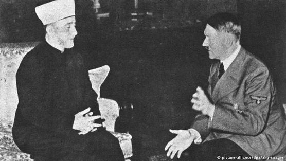 Reunión en 1941 en Berlín: Hitler y el gran muftí de Jerusalén, Muhammad Amin al-Husayni.