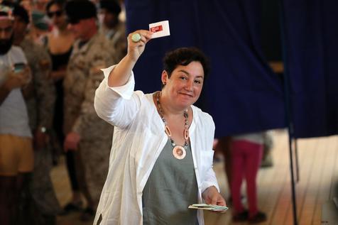 Bea Sánchez, candidata presidencial por el Frente Amplio de Chile (foto: EPA)