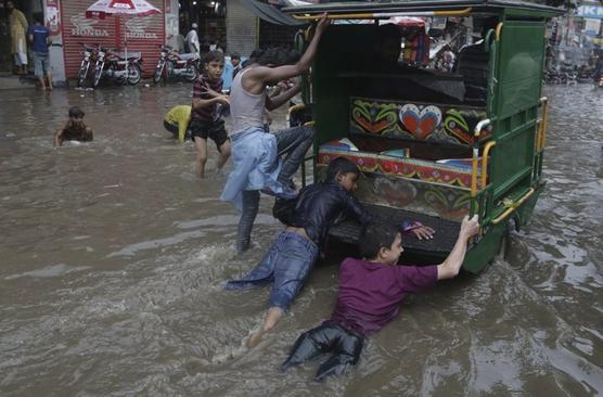 Inundaciones en Lahore, Pakistán