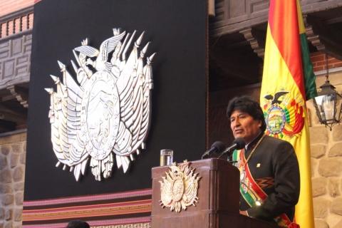 Morales en Potosí en el Día de la Independencia