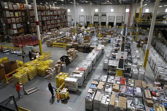 El centro de distribución de Amazon en Baltimore.