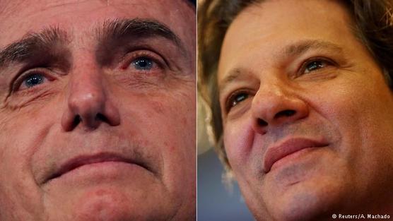 Bolsonaro y Haddad al balotaje