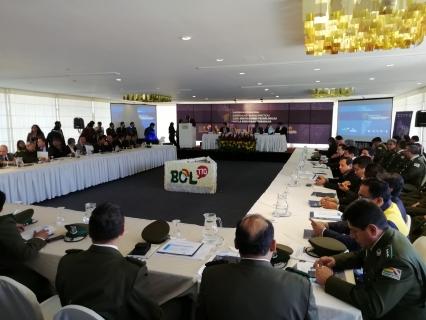 El encuentro sobre la seguridad ciudadana en La Paz
