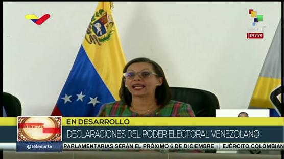  Indira Alfonzo, presidenta del Consejo Nacional Electoral (CNE) de Venezuela.