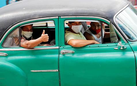 Postal de La Habana en pandemia (foto: ANSA)