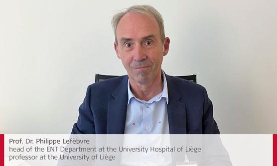 Dr. Philippe Lefebvre, director del Servicio de ORL del Hospital Universitario de Lieja