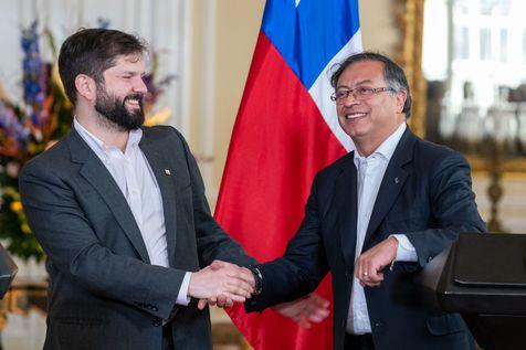 Presidente de Chile, Gabriel Boric, y su par de Colombia, Gustavo Petro (foto: Foto gentileza de la presidencia de la república 